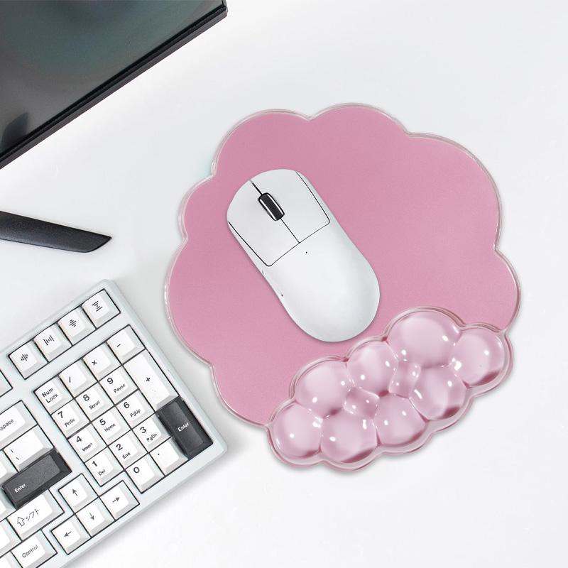 Transparent Gel Wrist Rest Mouse Pad for Laptop/Desktop/Home