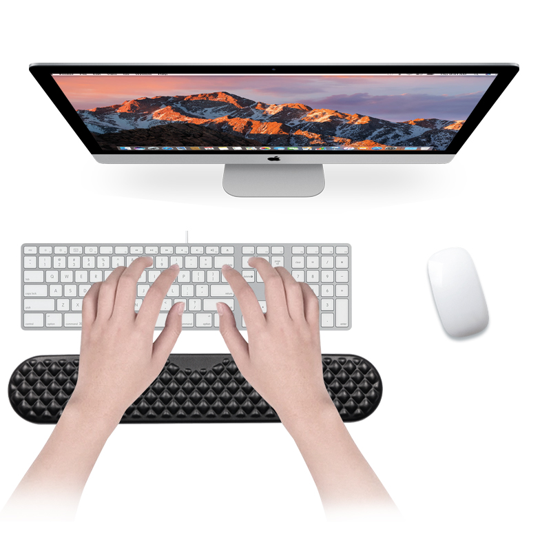 Ergonomic Memory Foam Wrist Rest Set for Mouse & Keyboard