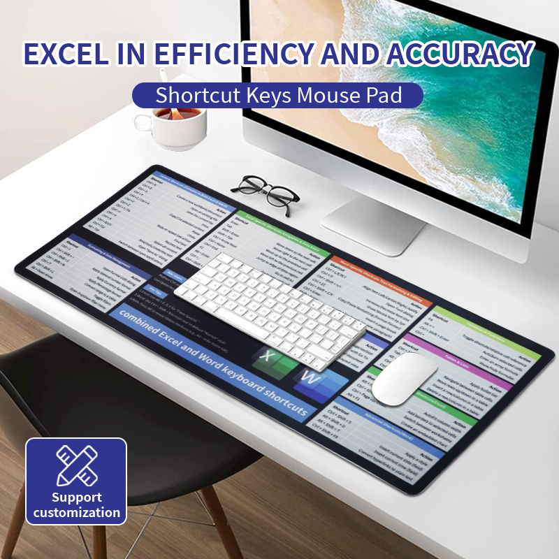 keyboard shortcuts desk mat 2