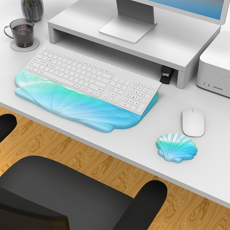Ergonomic Soft Memory Foam Wrist Rest for Keyboard and Mouse